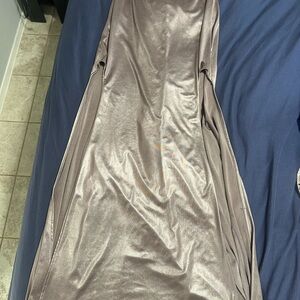 Bebe Shimmery Taupe Maxi skirt small